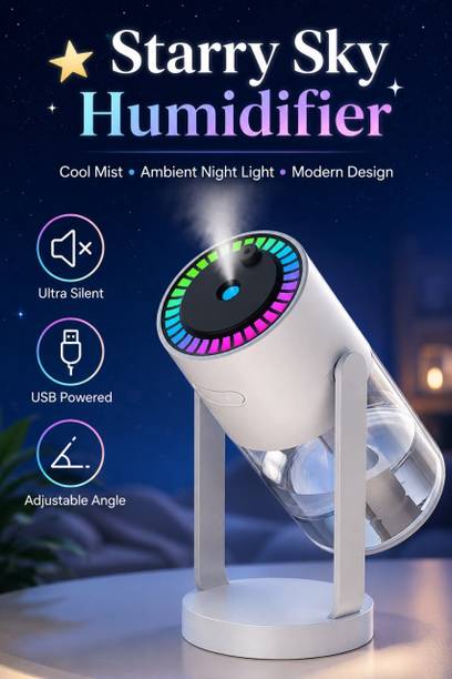 DIOXIT Room Starry Sky USB Powered Humidifier With Rgb Night Light for Bedroom& Study Room Humidifier