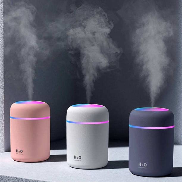 BACHAT BAZZAR Room Mini Ultrasonic Humidifier for Room with LED Light Humidifier