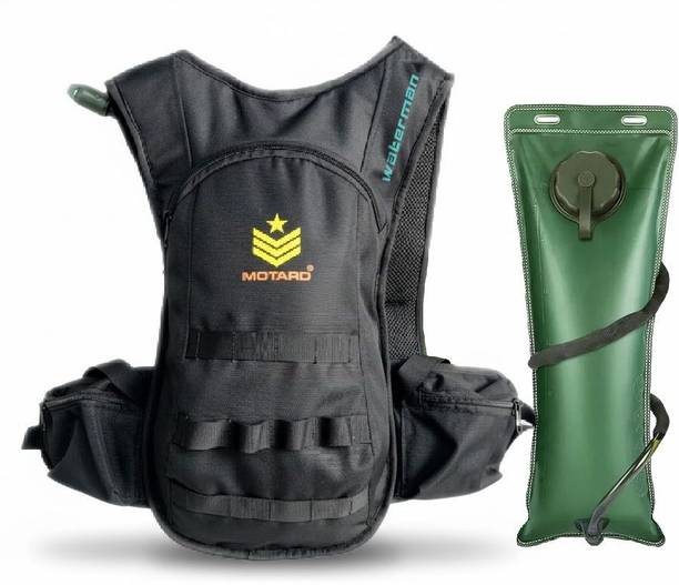 Motard Waterman H20 Hydration Tactical Backpack Black with 3L Hydration Pack