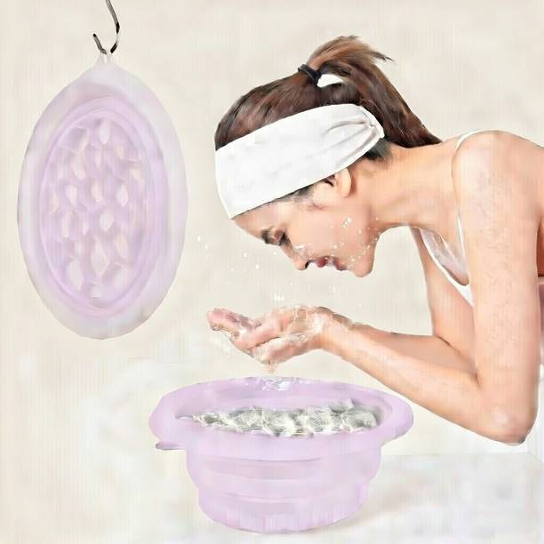 GIJARA 1 L Silicone Ice Facial Bowl for Skin Tight Care Ice Bucket
