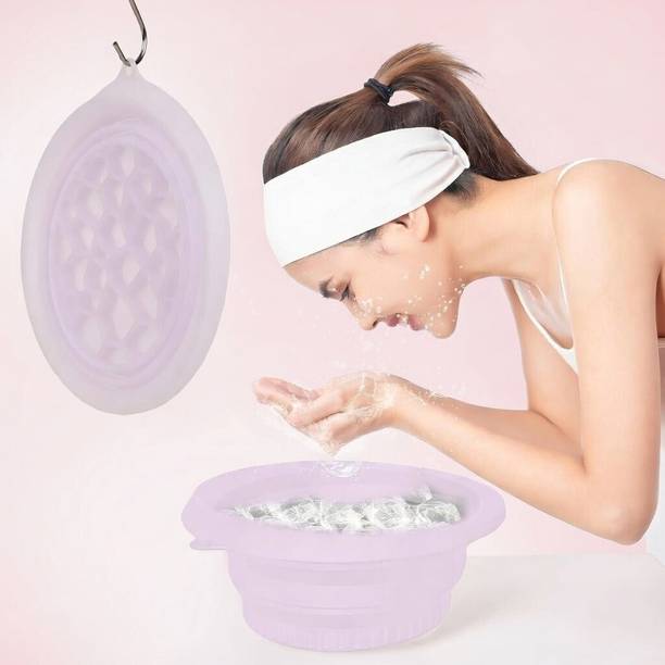 KURVILA 1 L Silicone Face Ice Bowl for Cooling Face Wash Use Ice Bucket