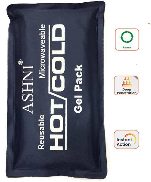 Ashni 0.4 L Plastic Hot N Cold Gel Pack For Pain relief 2in1 Suitable For joint Pain and Food Box Ice Bucket