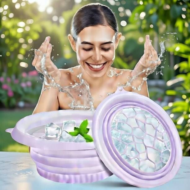 Boricha enterprises 1 L Silicone Ice Facial Bowl for Face Dip Routine Ice Bucket