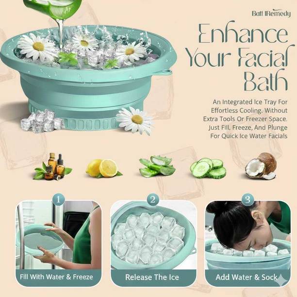 KURVILA 1 L Silicone Easy Clean Water Cleaning Bowl Ice Bucket