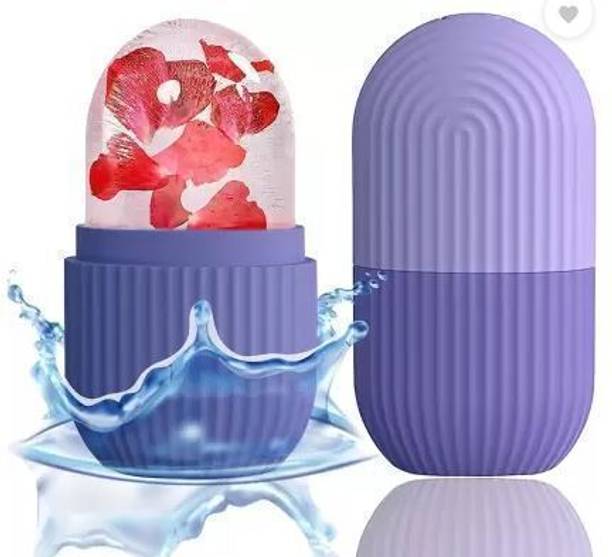 EasyOne Silicone Ice Mold for Face Ice Roller Purple Silicone Ice Cube Tray