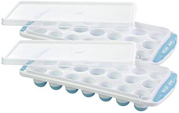 DREHOTRY Silicone Round Pop Up Ice Cube Mold Multicolor Silicone Ice Cube Tray