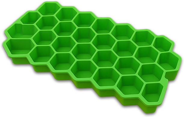 GRISHVA Green Silicone Ice Cube Tray