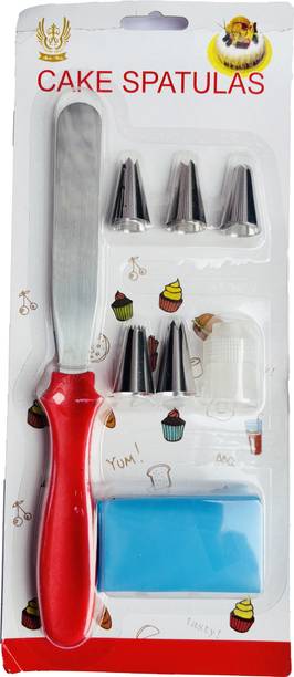 JAMBOREE Cake Decorating- Spatula, Icing Nozzles, Piping Coupler - Baking Tools Stainless Steel Speciality Icing Nozzle