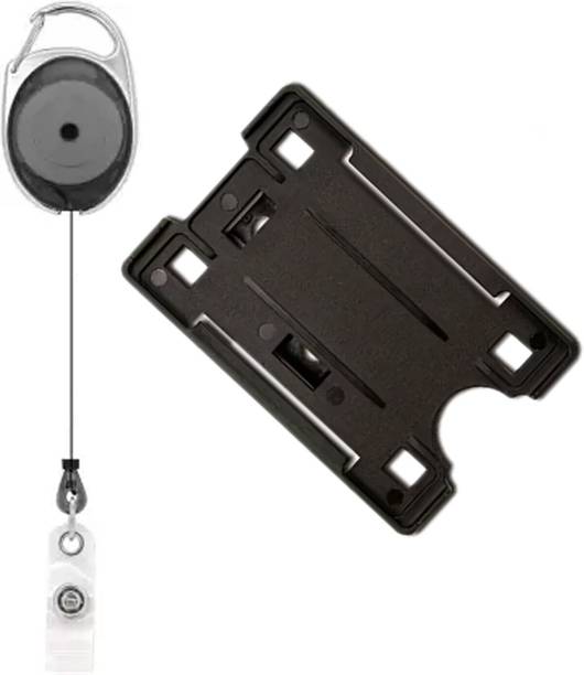 Dcenterprises Plastic ID Badge Holder, ID Badge Reel