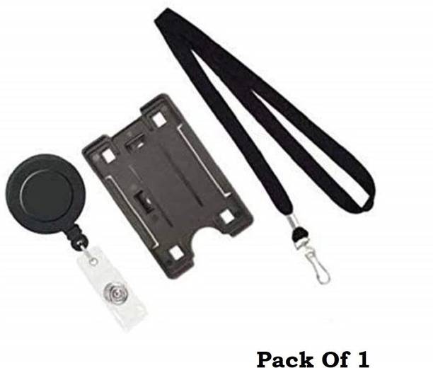 NSSP Plastic ID Badge Holder, Lanyard, ID Badge Reel