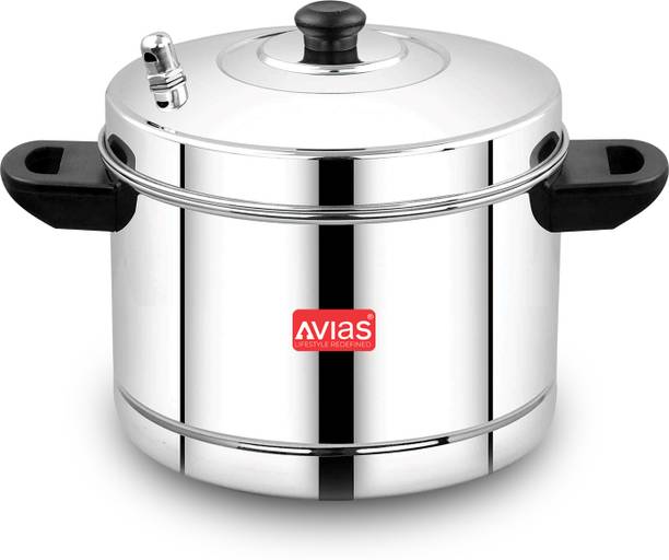 एवियाज Stainless Steel Idli Cooker with Bakelite Handles स्टैंडर्ड इडली मेकर