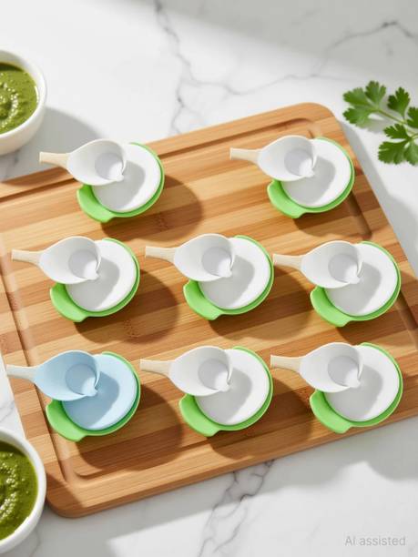 LEISURE ESSENTIALS Silicone Idli Maker Mould Non-Stick Microwave Cooker & Steamer Safe (Pack of 8) Microwave Idli Maker