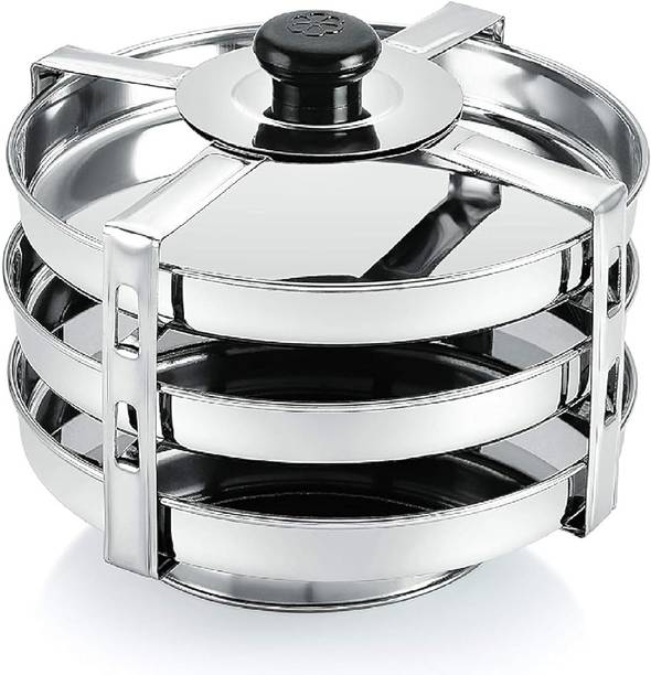 ब्लूएक्स Stainless Steel Dhokla Stand Thatte Idli In Fit All Cookers इंडक्शन इडली मेकर