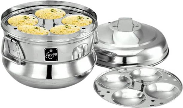 Happy Stainless Steel Idli Cooker | Idli Pot With Lid Induction Idli Maker