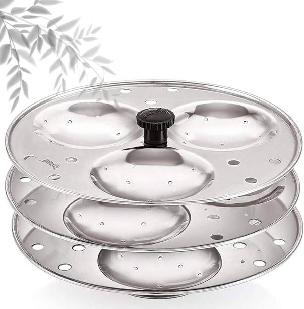 BLLUEX Stainless Steel Idli Maker 3 layer Plate Standard Idli Maker