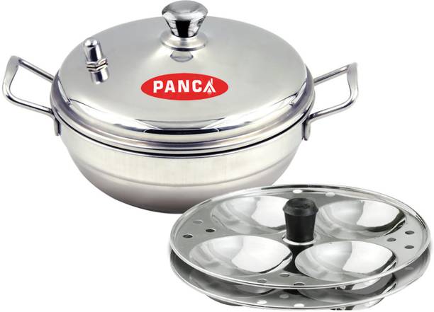 Panca Idli Cooker 2 Plates Idli Maker Stainless steel Idli Pot Steamer With Whistle Induction & Standard Idli Maker