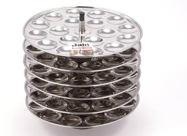 Zen Stainless Steel Mini Idli Maker Set of 6 Plates & Idli Stand for 108 Mini Idlis| Induction & Standard Idli Maker
