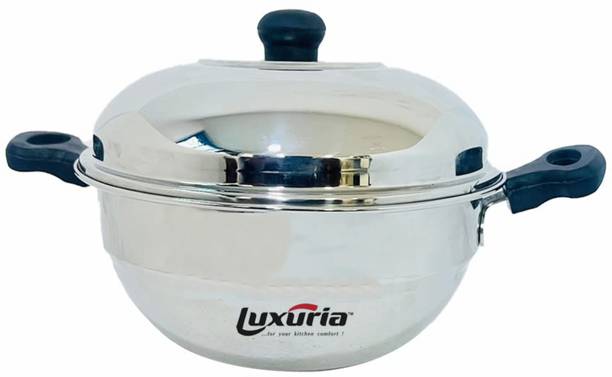 लक्युरिया Multi kadai Idli Maker/ Idli Cooker Stainless Steel Pot इंडक्शन & स्टैंडर्ड इडली मेकर