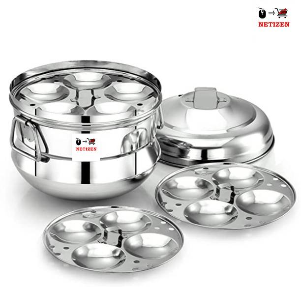 netizen Quality Stainless Steel Idli Cooker / Idli Maker Makes 13 Idlis together Standard Idli Maker