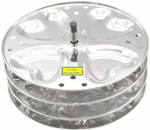 NCB NCB-HEART SHAPE IDLI PLATE 4 WITH STAND Induction & Standard Idli Maker