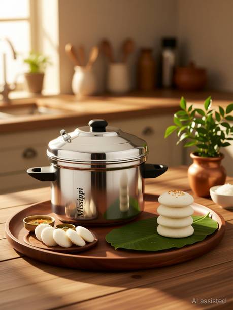 MISSIPPI 6 plate Idli cooker / Idli maker with 24 idli steaming Induction & Standard Idli Maker