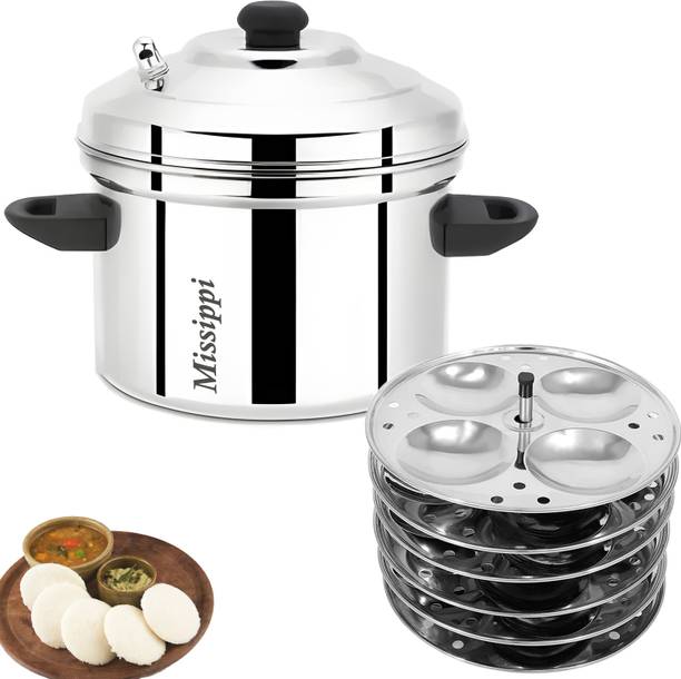 MISSIPPI 6 plate Idli cooker / Idli maker with 24 idli steaming Induction & Standard Idli Maker