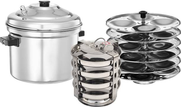 Sambhav Idli Cooker with 6 plate Regular Idlies & 4 Plate Thatte Idlies Induction & Standard Idli Maker
