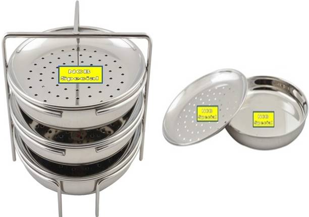 NCB NCB-DHOKLA STAND (3-DHOKLA PLATE AND 3-IDIYAPPAM PLATE)STAND-1 Induction & Standard Idli Maker