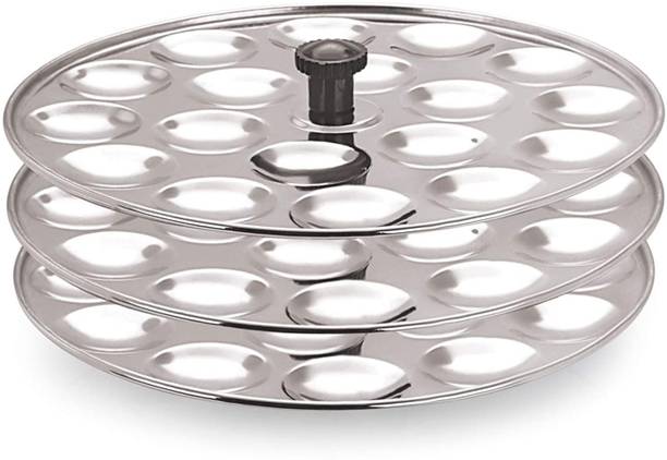 Panca Idli Maker 54 Mini Idli 3 Idli Plates, Fits In All Idli Cooker. Idly Pot Steamer Induction & Standard Idli Maker