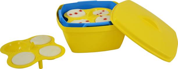 एक्शनवेयर Microwave Plastic Idli Maker - Easy & Quick Steaming, Food-Grade BPA-Free माइक्रोवेव इडली मेकर