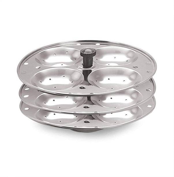 BLLUEX Non Stick Idli Stand with Holes for Pressure Cooker Induction & Standard Idli Maker