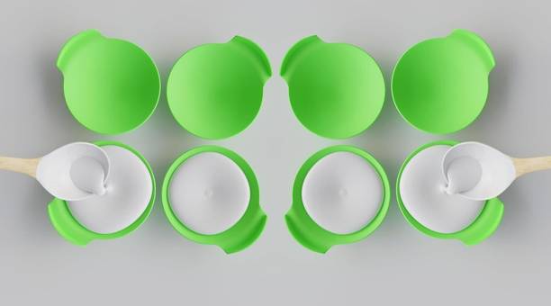 VENDICS Silicone Idli Maker Plate with Lid – Reusable Non-Stick Idli Mould (8 Cavity) Microwave Idli Maker