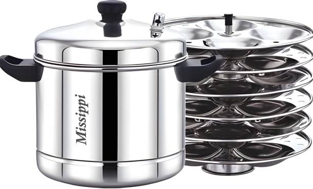 MISSIPPI 24 Idli cooker/Idli maker/Idli cooker with 6 plates Induction Friendly Induction & Standard Idli Maker