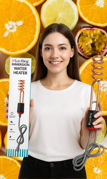 Ten Ring 2000W Copper Coil Water Heater Compact and Durable 2000 W Shock Proof Immersion Heater Rod