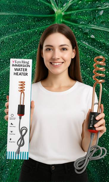 Ten Ring 2000W Immersion Water Heater Rod Portable and Safe 2000 W Shock Proof Immersion Heater Rod