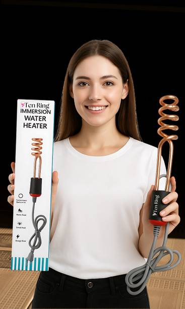Ten Ring 2000W Electric Immersion Rod Compact and Durable 2000 W Shock Proof Immersion Heater Rod