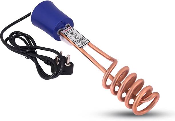 Home Tree Immersion Water Heater Rod, 100% Copper, Instant Heating With Bucket Clip 1500 W Shock Proof Immersion Heater Rod