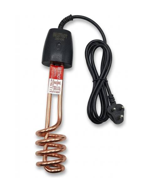 BESTHOT 1500W Electric Water Heating Rod |Immersion Heater Safe, Portable & Easy to Use 1500 W Immersion Heater Rod
