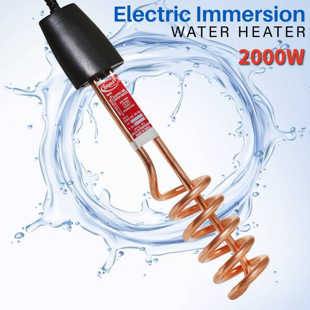 hollyhock Deluxe Black Portable 2000 W Shock Proof Immersion Heater Rod