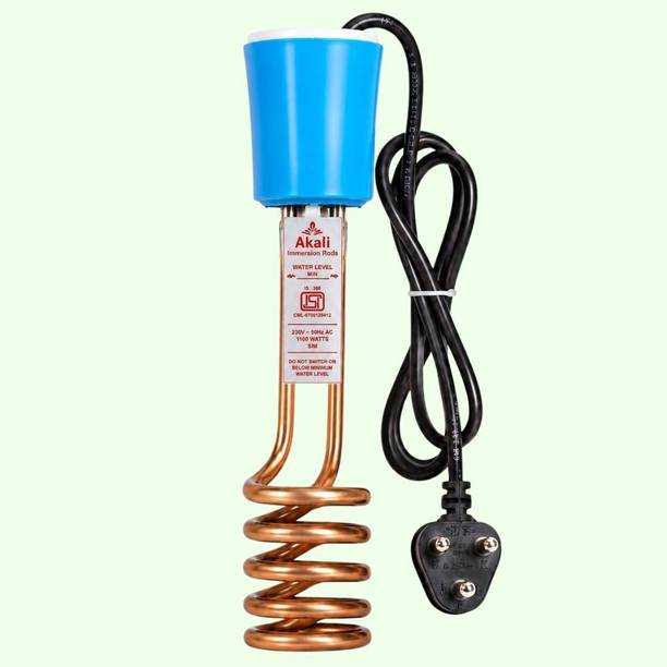 AKALI Shockproof Water Heater for Bathroom, ISI Mark Instant Hot Water_19 1000 W Shock Proof Immersion Heater Rod