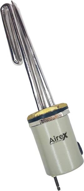 Airex Stainless Steel 1.5" BSP Single Pipe Immersion Heater With Thermostat Pocket 2000 W Immersion Heater Rod