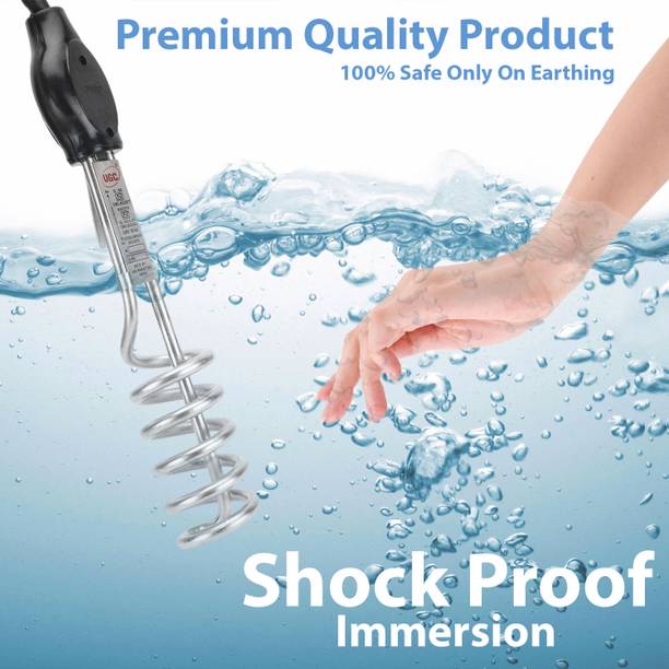 UGC Immersion Heater Rod – 1500W, Premium Build, Shock-Proof with 1-Year Warranty 1500 W Shock Proof Immersion Heater Rod