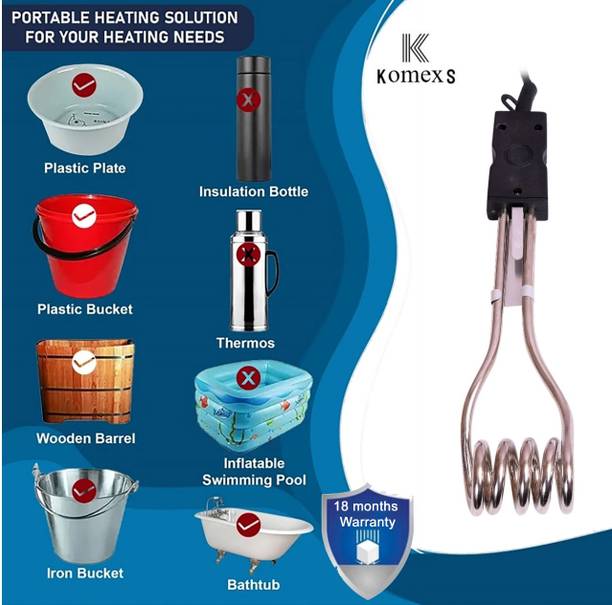 KomexS 1500 NORMAL 1500 W Immersion Heater Rod