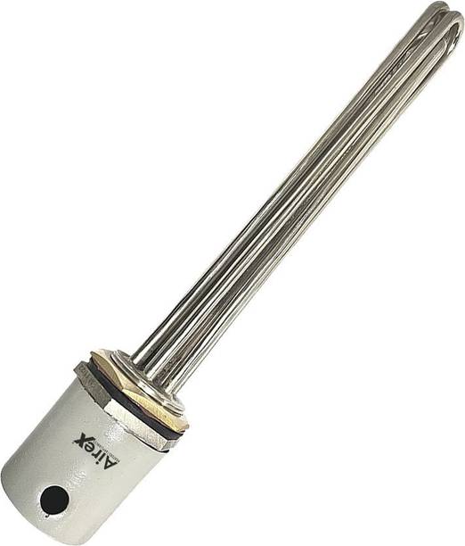 Airex Stainless Steel 1.5" BSP Industrial Triple Pipe With Thermostat Pocket 6000 W Immersion Heater Rod