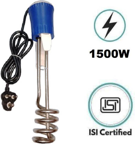 H S MART. 1500W Shock Prof Immersion Rod Water Heater Water Proof 1500 W Immersion Heater Rod