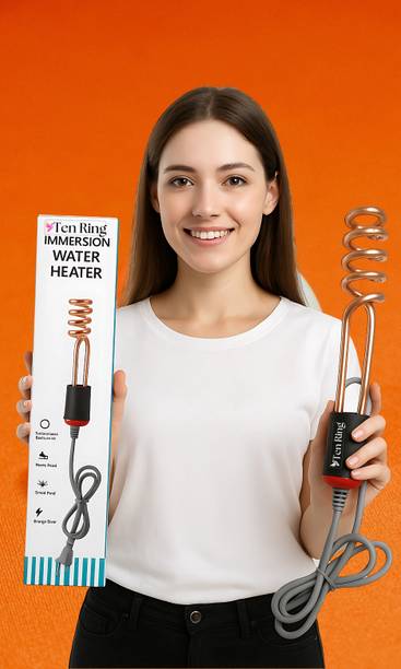 Ten Ring 2000W Copper Coil Water Heater Portable and Safe 2000 W Shock Proof Immersion Heater Rod