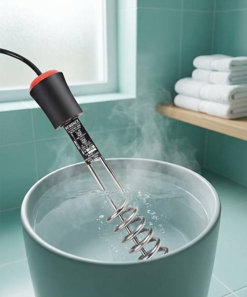 Henonex Portable Water Immersion Rod Heater for Buckets, Bath, and Household Use 1500 W Immersion Heater Rod