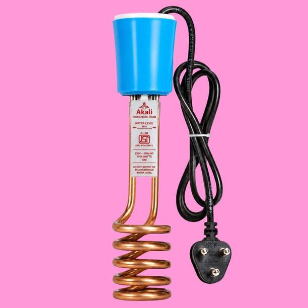 AKALI Shockproof Water Heater for Bathroom, ISI Mark Instant Hot Water_5 1000 W Shock Proof Immersion Heater Rod