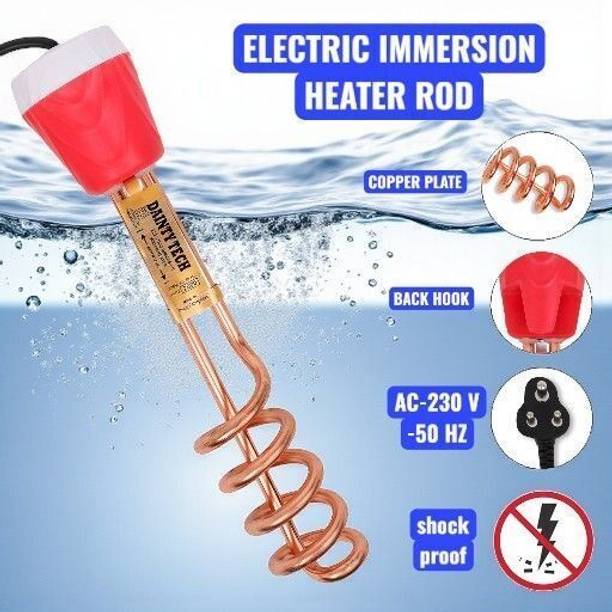 Dainty TECH ISI Mark Shock Proof And Water Proof DTB01 Brass 2000 W Shock Proof Immersion Heater Rod