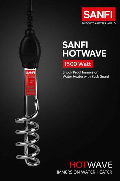 SANFI HotWave Black 1500 W Shock Proof Immersion Heater Rod